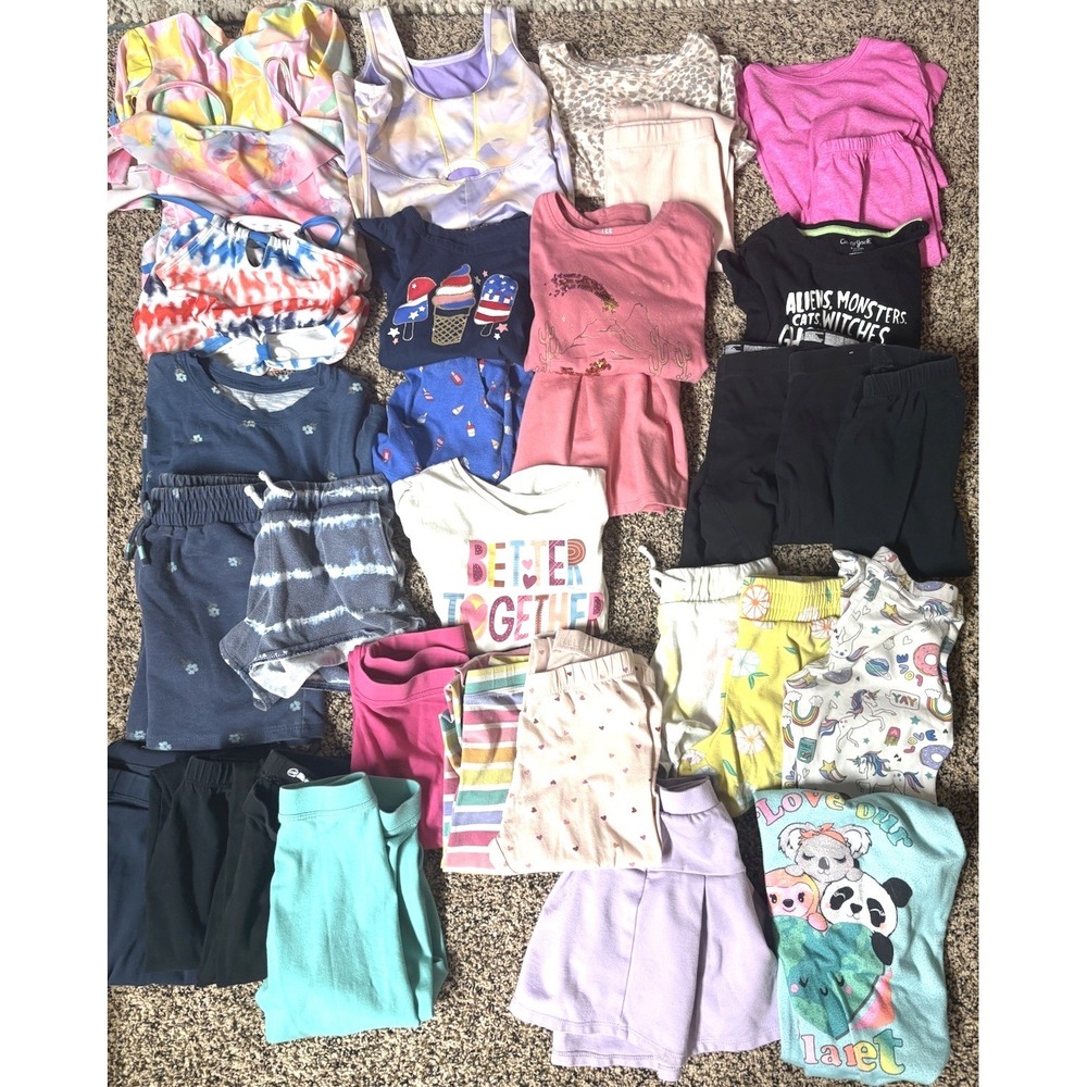Lot Of Girls Back to School Clothes 6/6X Cat & Jack, Wonder Nation, Swim Suits